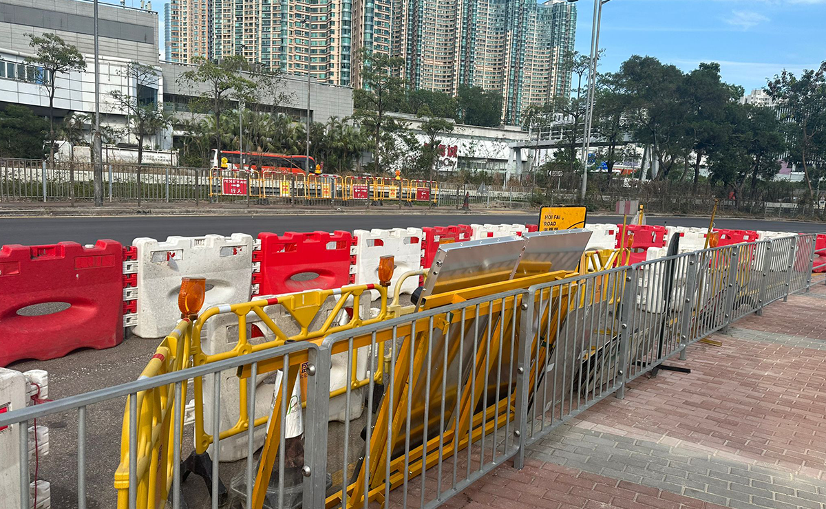 在海輝道設置燈號控制路口